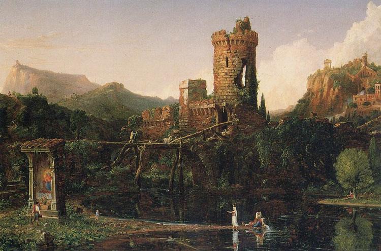 Thomas Cole Landscape Composition:Italian Scenery (mk13) Sweden oil painting art